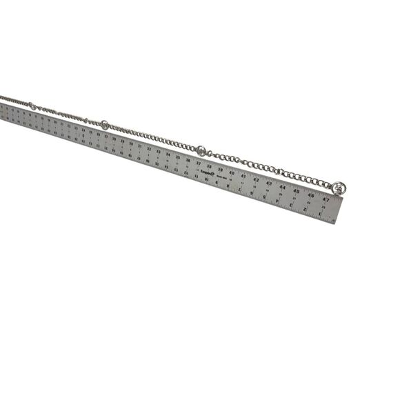 Michael Kors Silver Tone Logo Chain Link Belt Adjustable main image 5